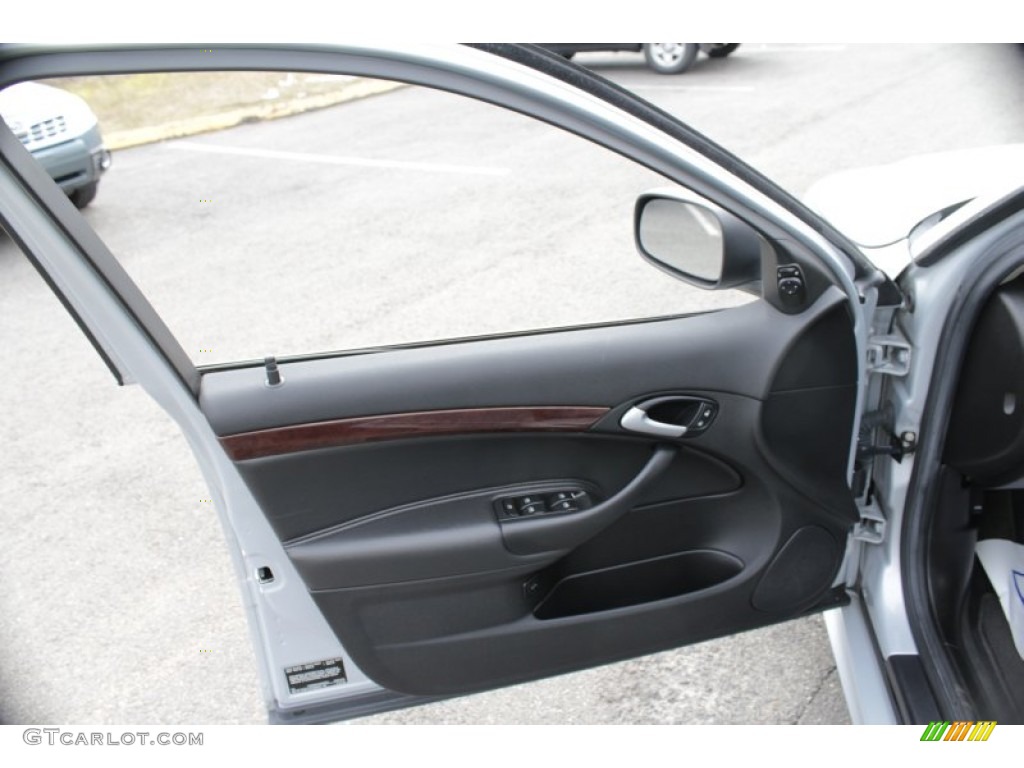 2008 Saab 9-3 2.0T Sport Sedan Black Door Panel Photo #78323034
