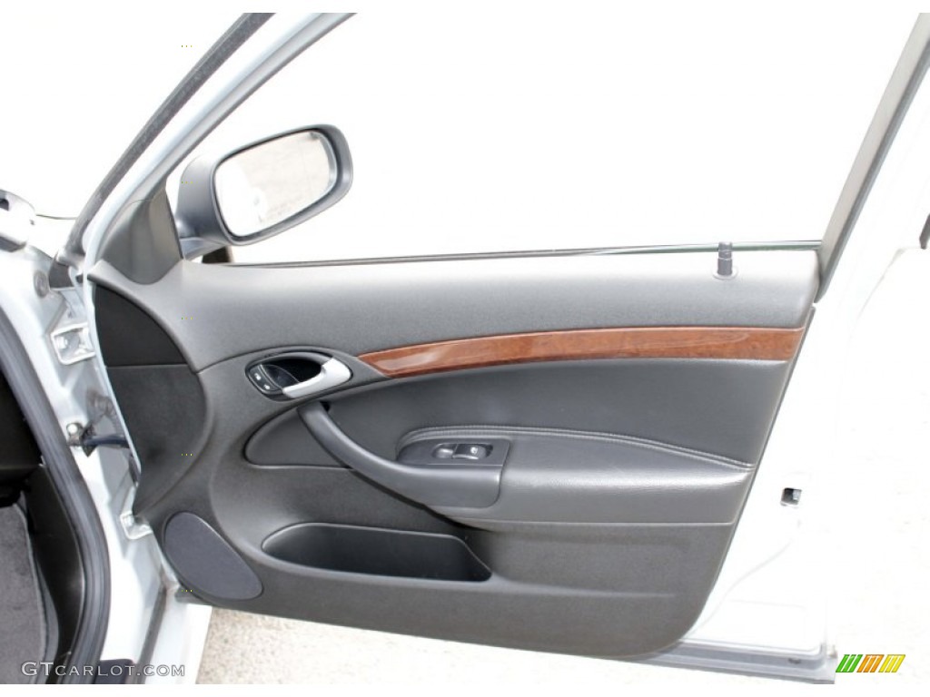 2008 Saab 9-3 2.0T Sport Sedan Black Door Panel Photo #78323069