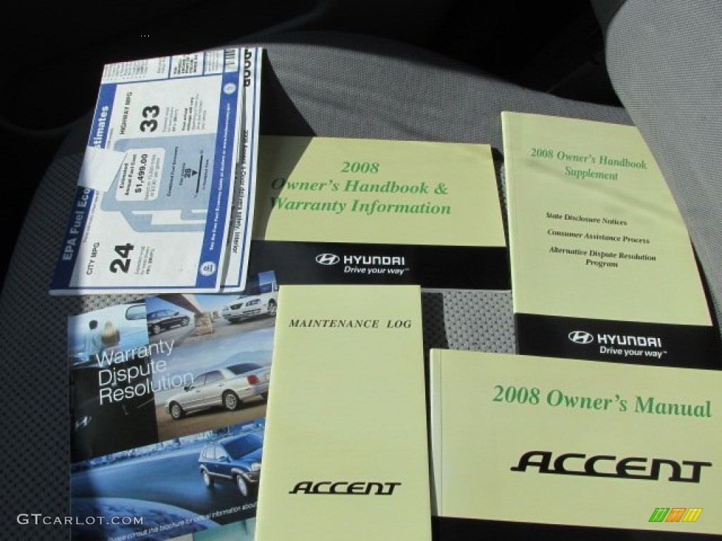 2008 Hyundai Accent GLS Sedan Books/Manuals Photos