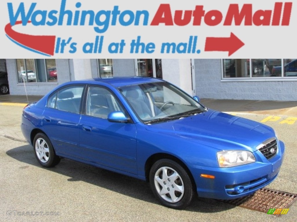 2006 Elantra GLS Sedan - Tidal Wave Blue / Gray photo #1