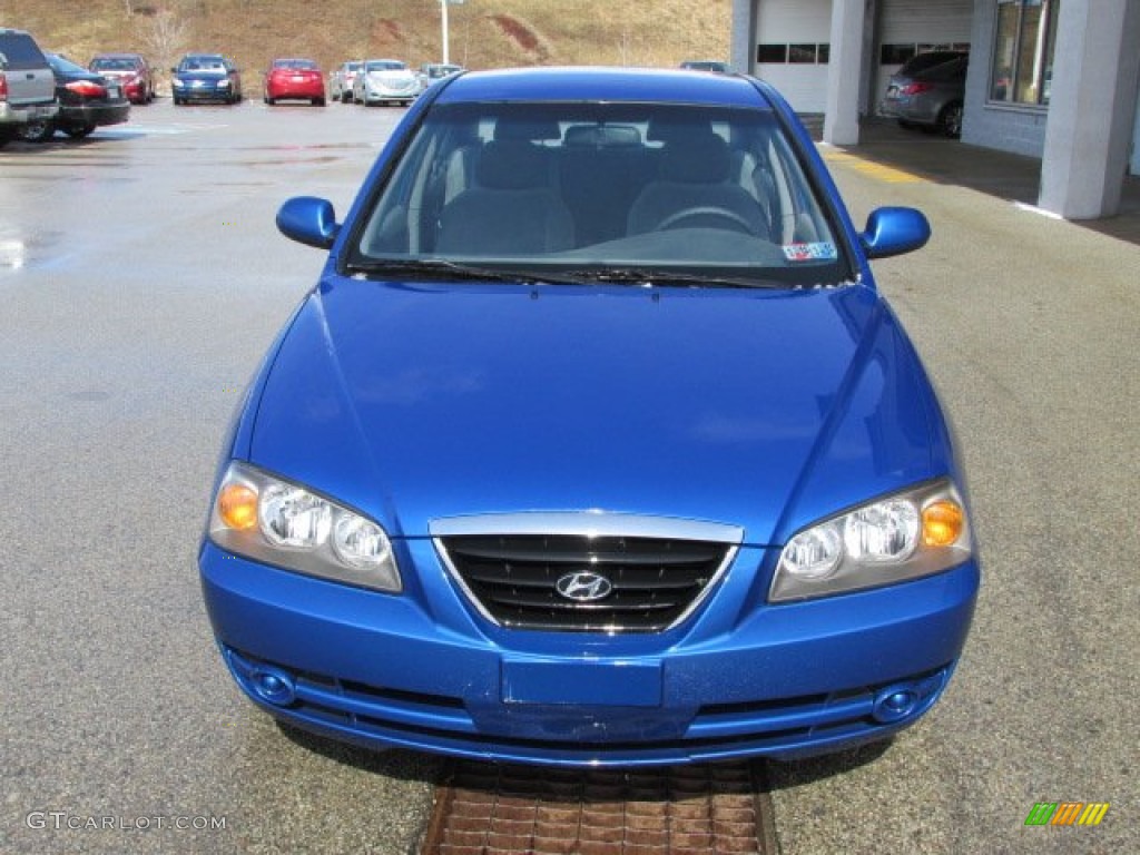 2006 Elantra GLS Sedan - Tidal Wave Blue / Gray photo #4