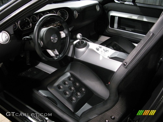 Ebony Black Interior 2005 Ford GT Standard GT Model Photo #783235
