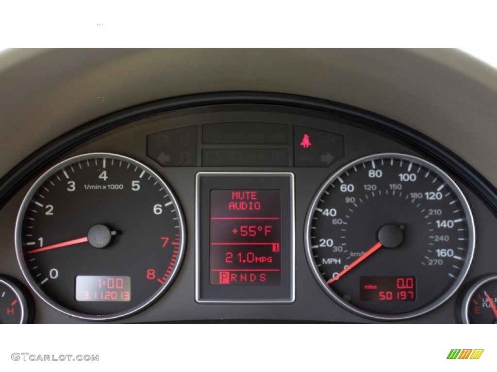 2008 Audi A4 2.0T quattro Sedan Gauges Photo #78323652