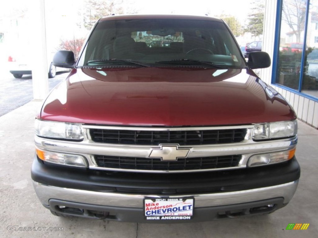 2002 Suburban 1500 LS - Redfire Metallic / Graphite/Medium Gray photo #7