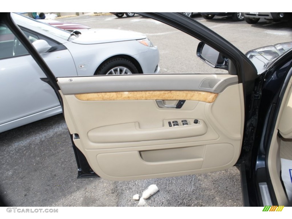 2008 Audi A4 2.0T quattro Sedan Beige Door Panel Photo #78323844