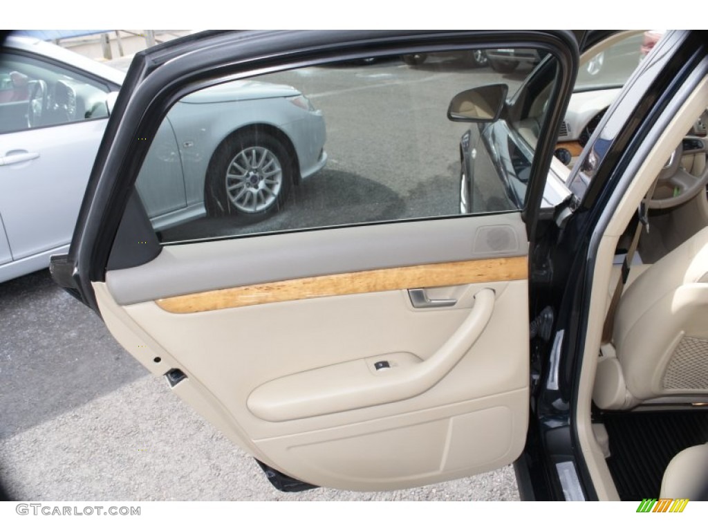 2008 Audi A4 2.0T quattro Sedan Beige Door Panel Photo #78323865