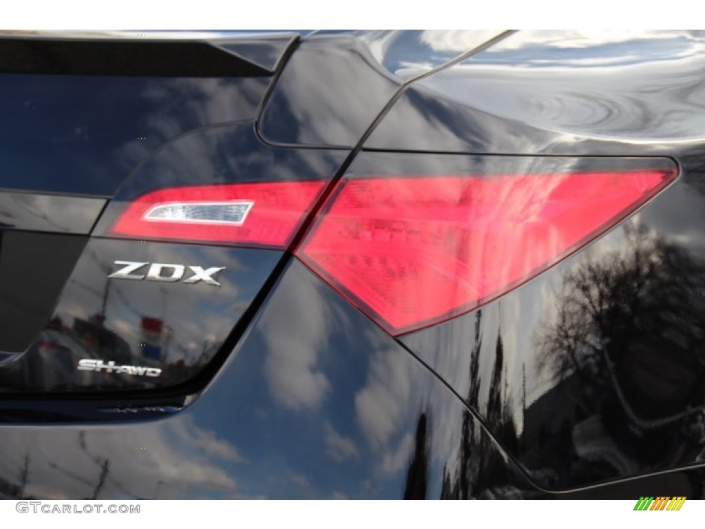 2010 ZDX AWD Technology - Crystal Black Pearl / Ebony photo #22