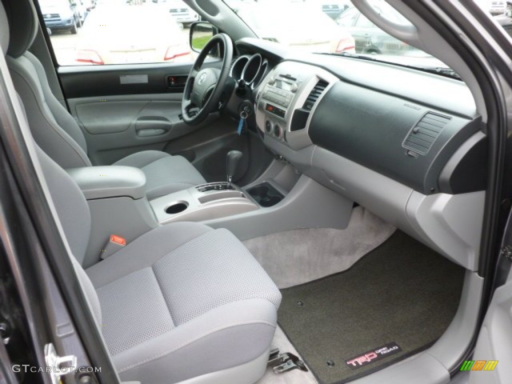 Graphite Gray Interior 2011 Toyota Tacoma V6 TRD Double Cab 4x4 Photo #78324926