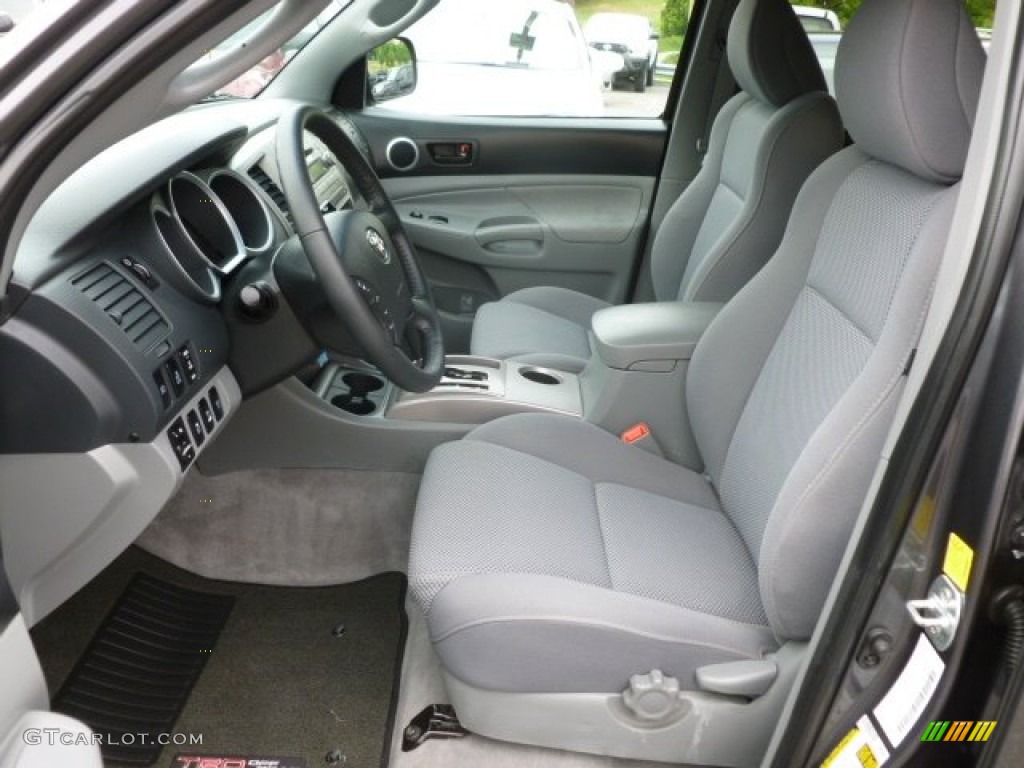 Graphite Gray Interior 2011 Toyota Tacoma V6 TRD Double Cab 4x4 Photo #78324967