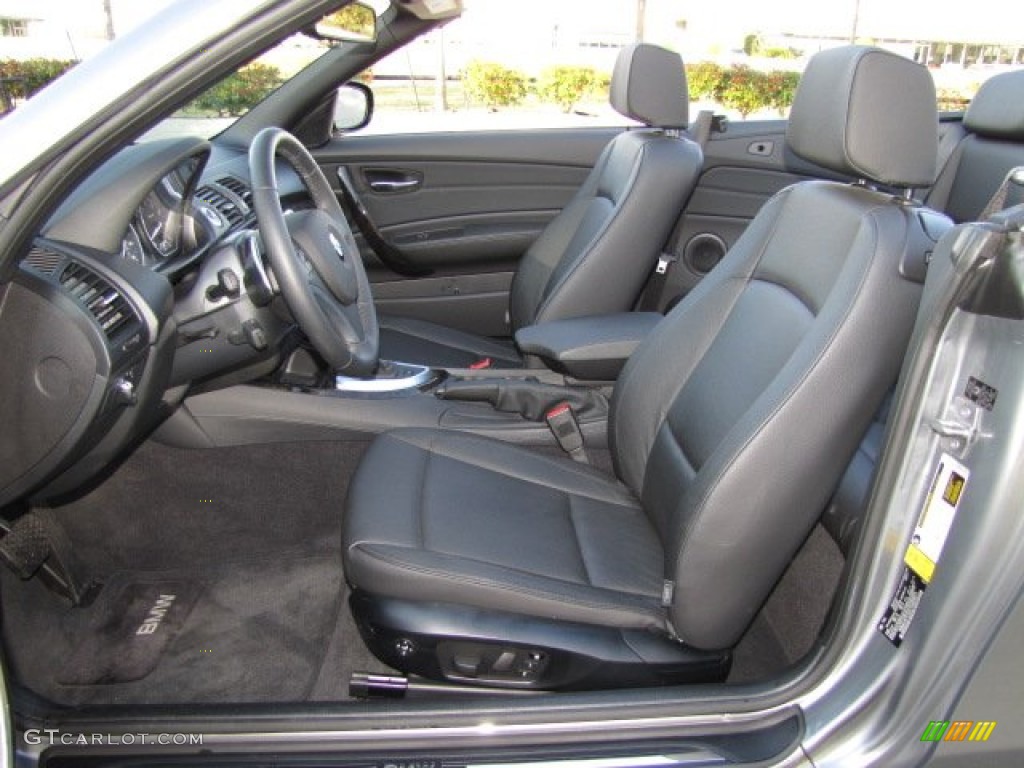 2012 1 Series 135i Convertible - Space Grey Metallic / Black photo #2
