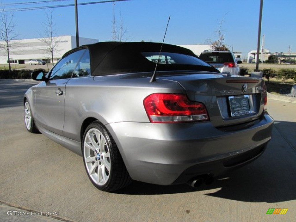 2012 1 Series 135i Convertible - Space Grey Metallic / Black photo #8