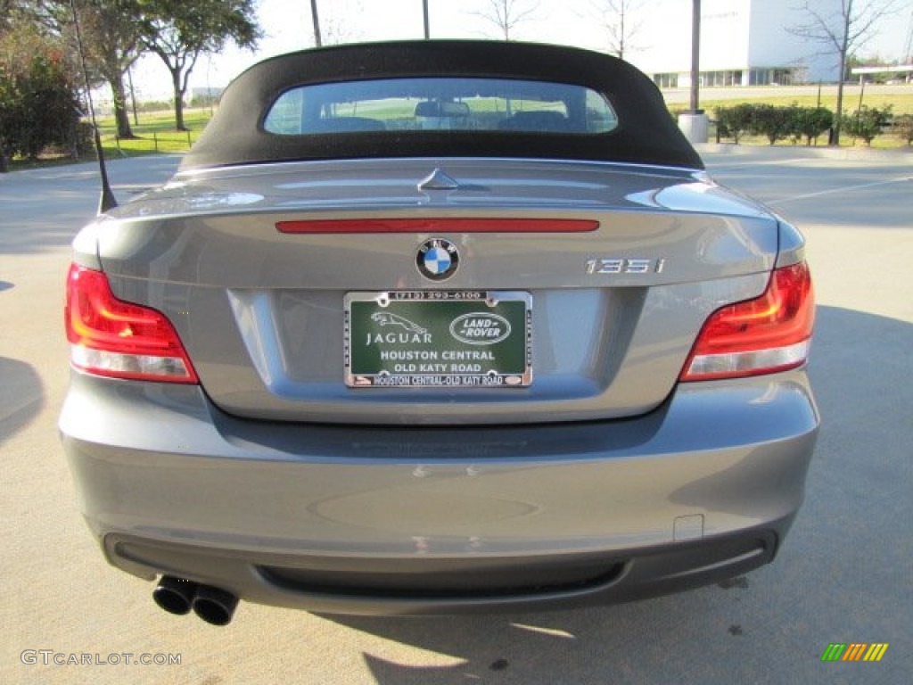 2012 1 Series 135i Convertible - Space Grey Metallic / Black photo #9