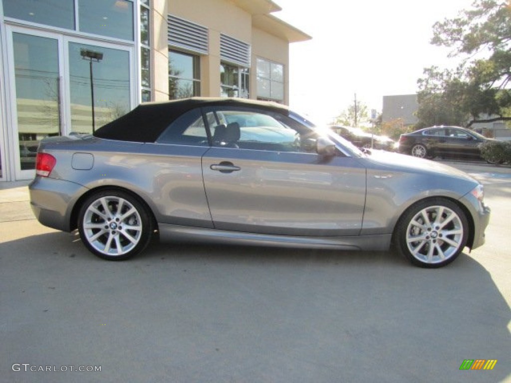 2012 1 Series 135i Convertible - Space Grey Metallic / Black photo #11