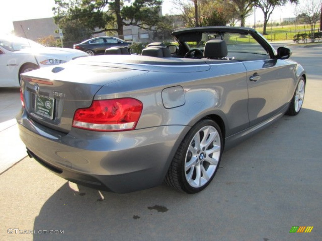 2012 1 Series 135i Convertible - Space Grey Metallic / Black photo #13