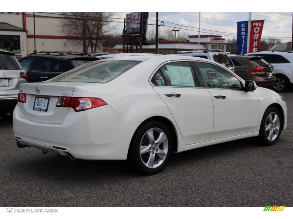 2010 TSX Sedan - Premium White Pearl / Parchment photo #3