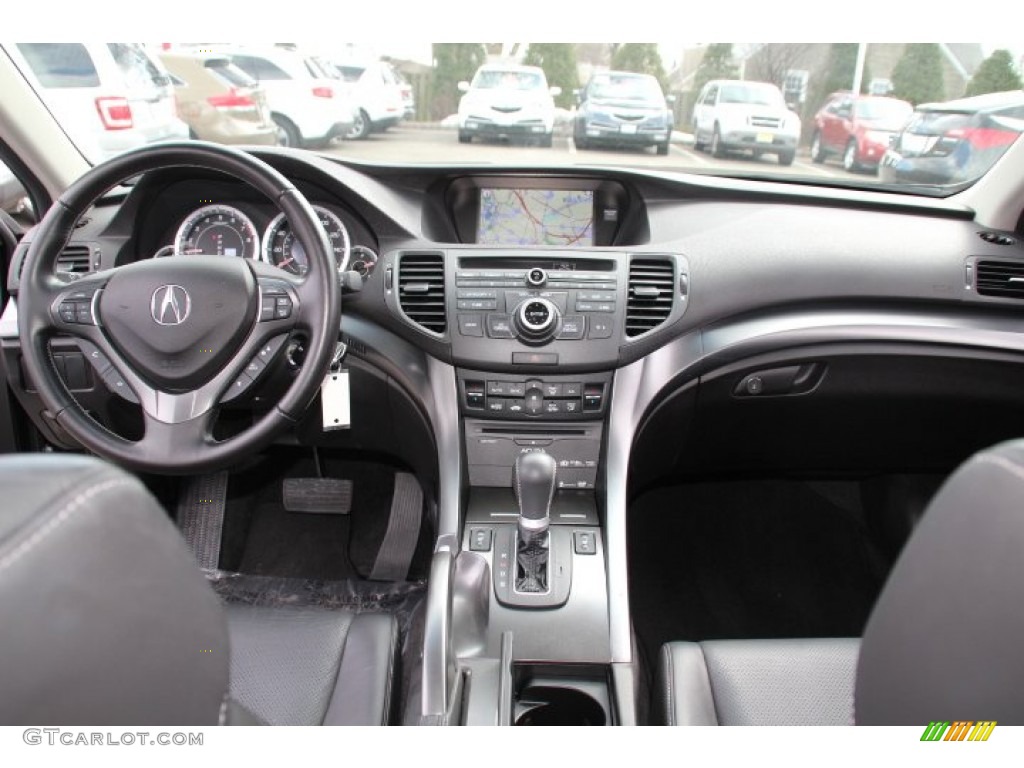 2011 Acura TSX Sport Wagon Ebony Dashboard Photo #78326697