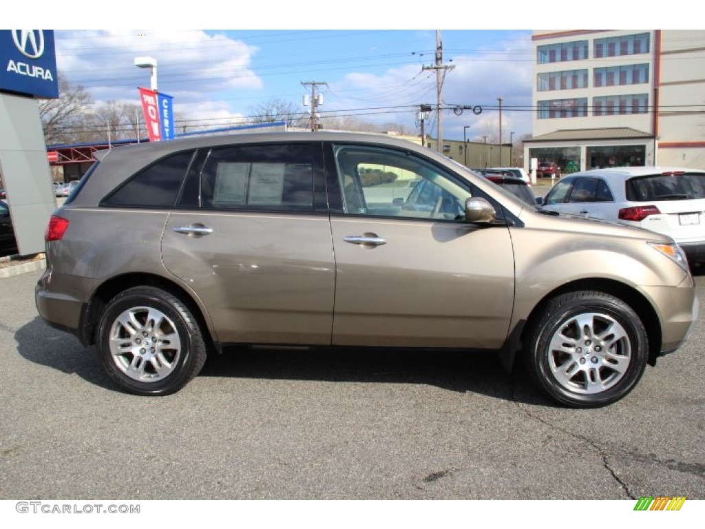 Mocha Metallic 2009 Acura MDX Technology Exterior Photo #78327204