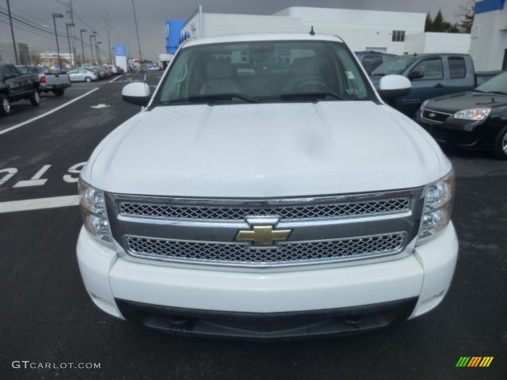 2008 Silverado 1500 LTZ Extended Cab 4x4 - Summit White / Light Cashmere/Ebony Accents photo #2