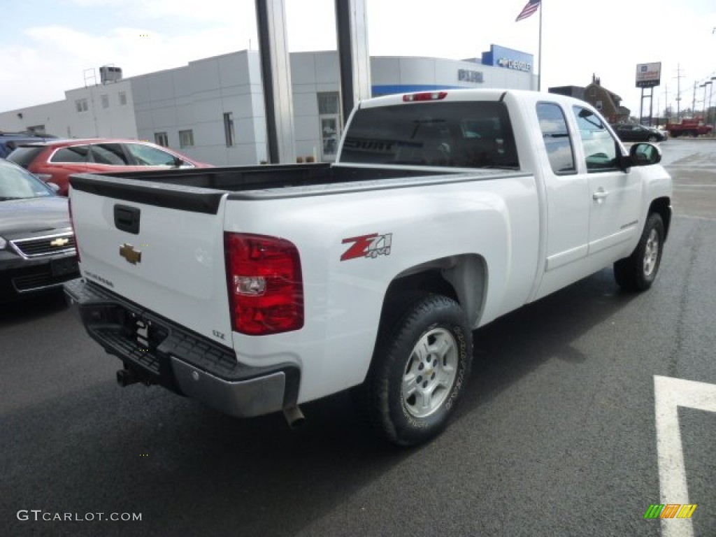 2008 Silverado 1500 LTZ Extended Cab 4x4 - Summit White / Light Cashmere/Ebony Accents photo #7