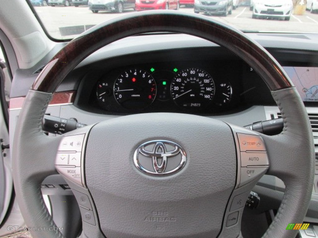 2010 Toyota Avalon Limited Light Gray Steering Wheel Photo #78327958