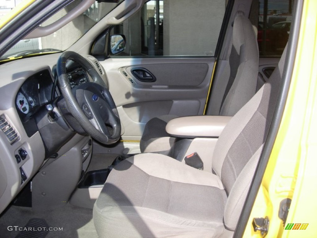 2001 Escape XLT V6 4WD - Chrome Yellow Metallic / Medium Graphite Grey photo #4