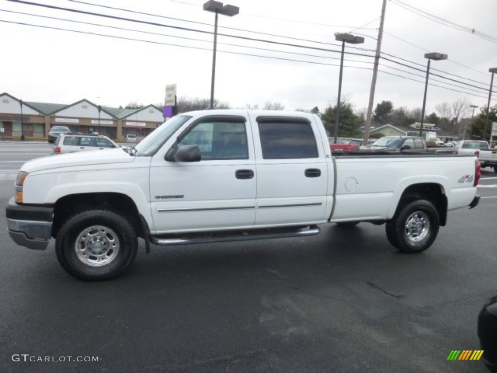 Summit White 2004 Chevrolet Silverado 2500HD LT Crew Cab 4x4 Exterior Photo #78328456