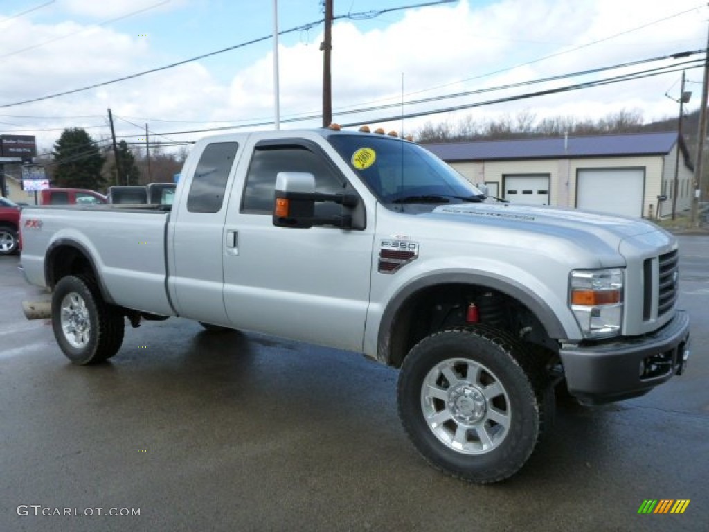 Silver Metallic 2008 Ford F350 Super Duty FX4 SuperCab 4x4 Exterior Photo #78328488