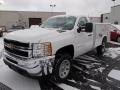 Summit White 2013 Chevrolet Silverado 3500HD WT Regular Cab 4x4 Utility Truck Exterior