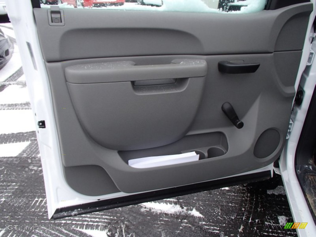 2013 Chevrolet Silverado 3500HD WT Regular Cab 4x4 Utility Truck Dark Titanium Door Panel Photo #78329010