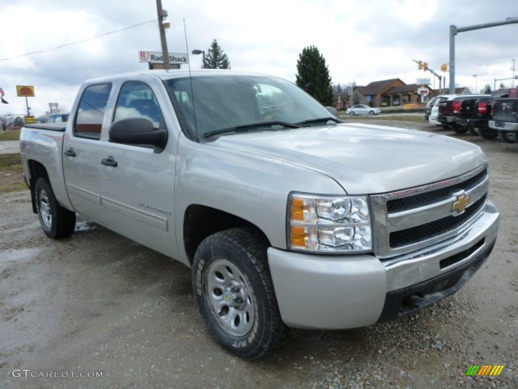 Silver Birch Metallic 2009 Chevrolet Silverado 1500 LT Crew Cab 4x4 Exterior Photo #78329338