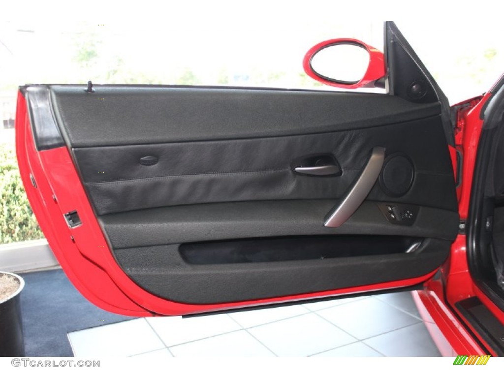 2006 BMW Z4 3.0i Roadster Black Door Panel Photo #78329652