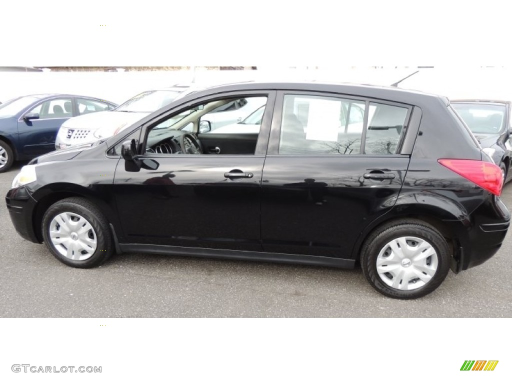 Super Black 2011 Nissan Versa 1.8 S Hatchback Exterior Photo #78331299