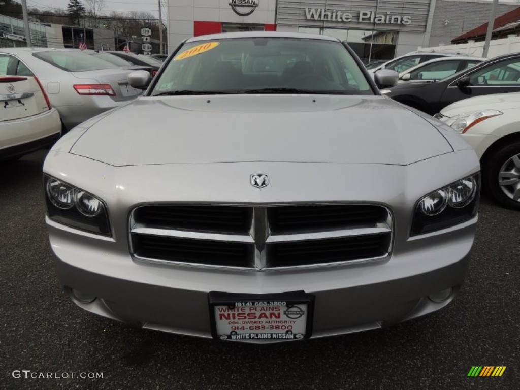 2010 Charger SXT - Bright Silver Metallic / Dark Slate Gray photo #2
