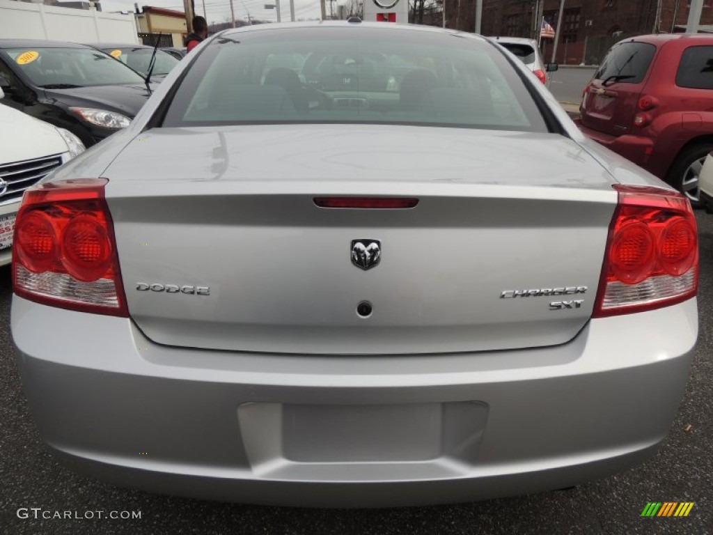 2010 Charger SXT - Bright Silver Metallic / Dark Slate Gray photo #5