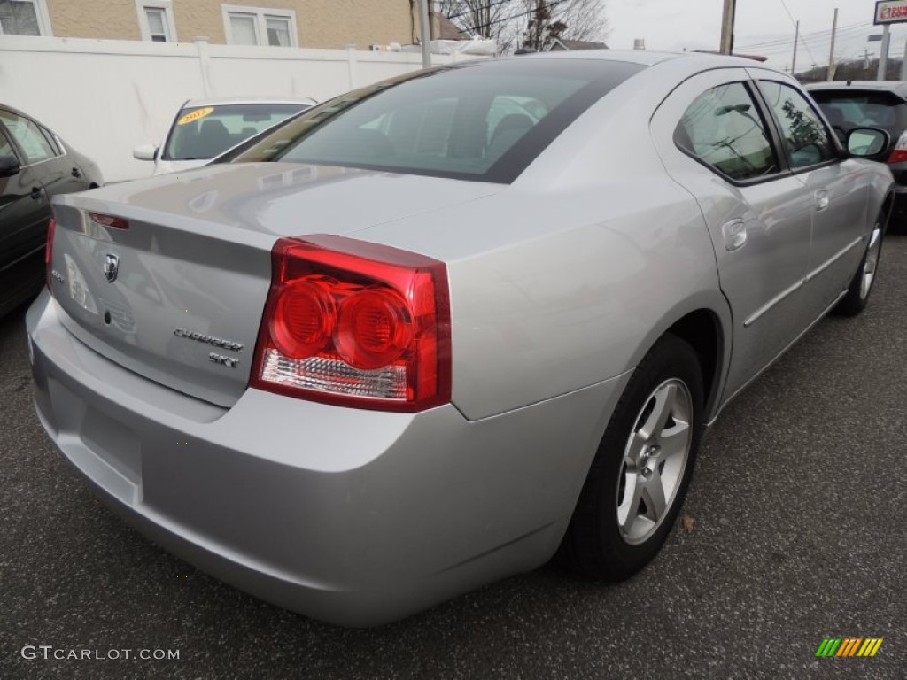 2010 Charger SXT - Bright Silver Metallic / Dark Slate Gray photo #6