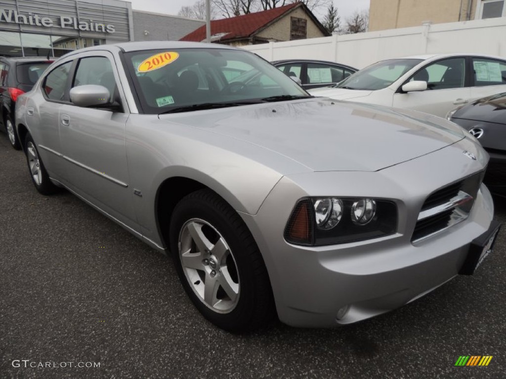 2010 Charger SXT - Bright Silver Metallic / Dark Slate Gray photo #7