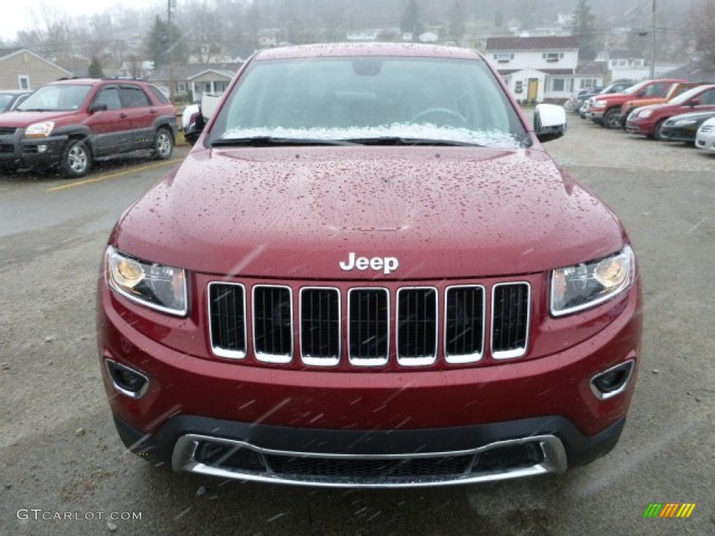 2014 Grand Cherokee Limited 4x4 - Deep Cherry Red Crystal Pearl / New Zealand Black/Light Frost photo #8