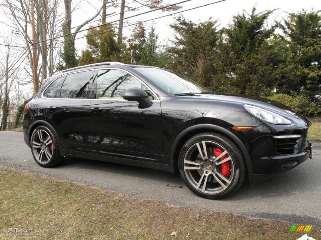 Jet Black Metallic 2011 Porsche Cayenne Turbo Exterior Photo #78332493