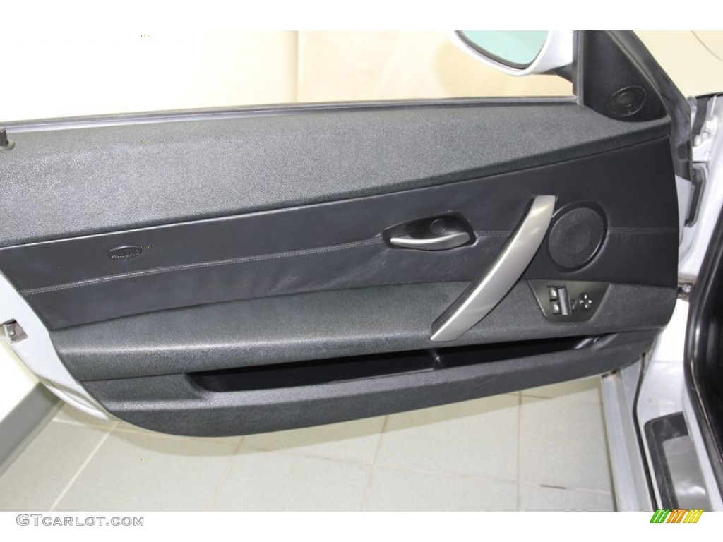 2007 BMW Z4 3.0si Roadster Black Door Panel Photo #78332505