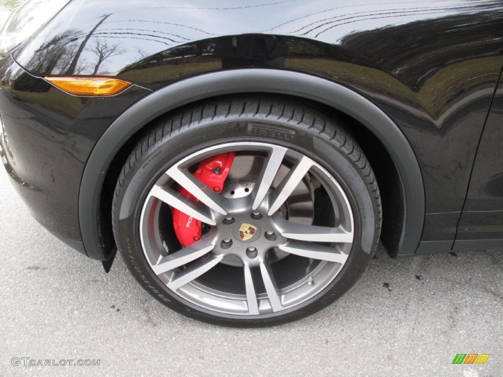 2011 Cayenne Turbo - Jet Black Metallic / Luxor Beige photo #9