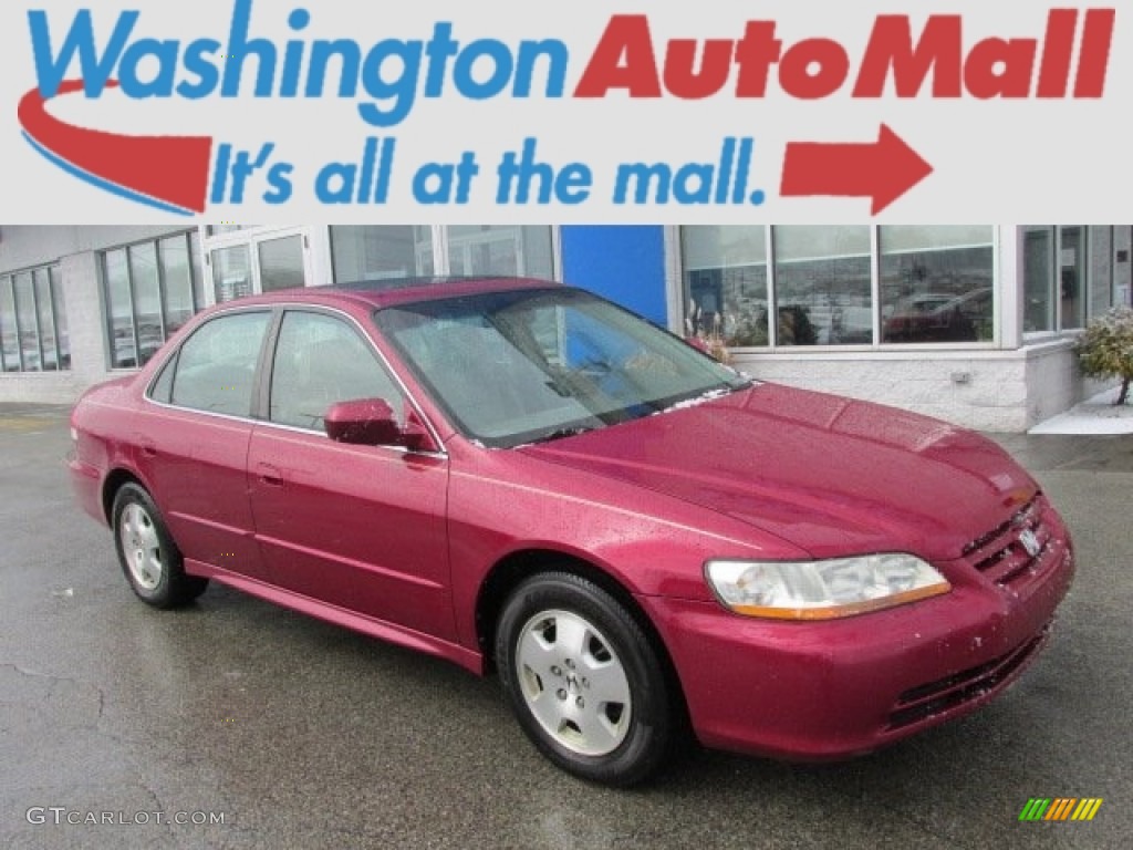 2001 Accord EX V6 Sedan - Firepepper Red Pearl / Ivory photo #1