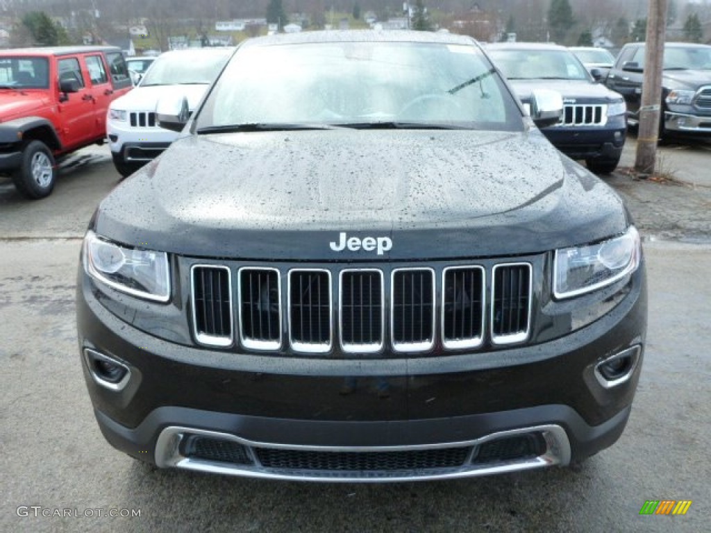 2014 Grand Cherokee Limited 4x4 - Black Forest Green Pearl / New Zealand Black/Light Frost photo #8