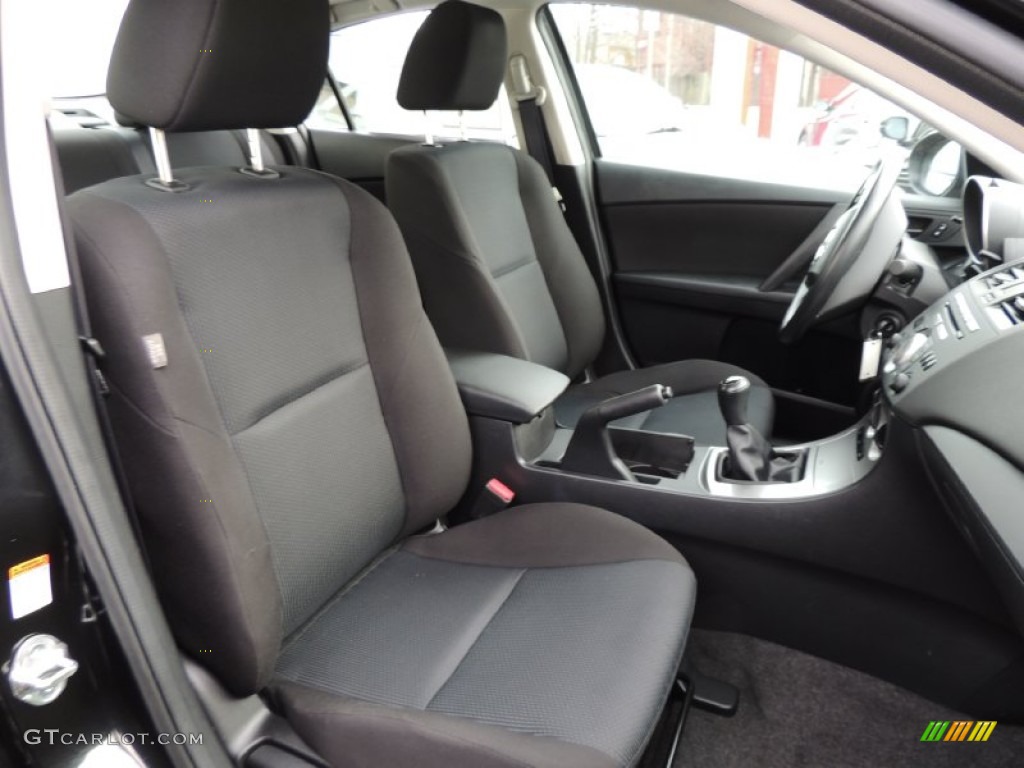 2011 MAZDA3 i Sport 4 Door - Black Mica / Black photo #11