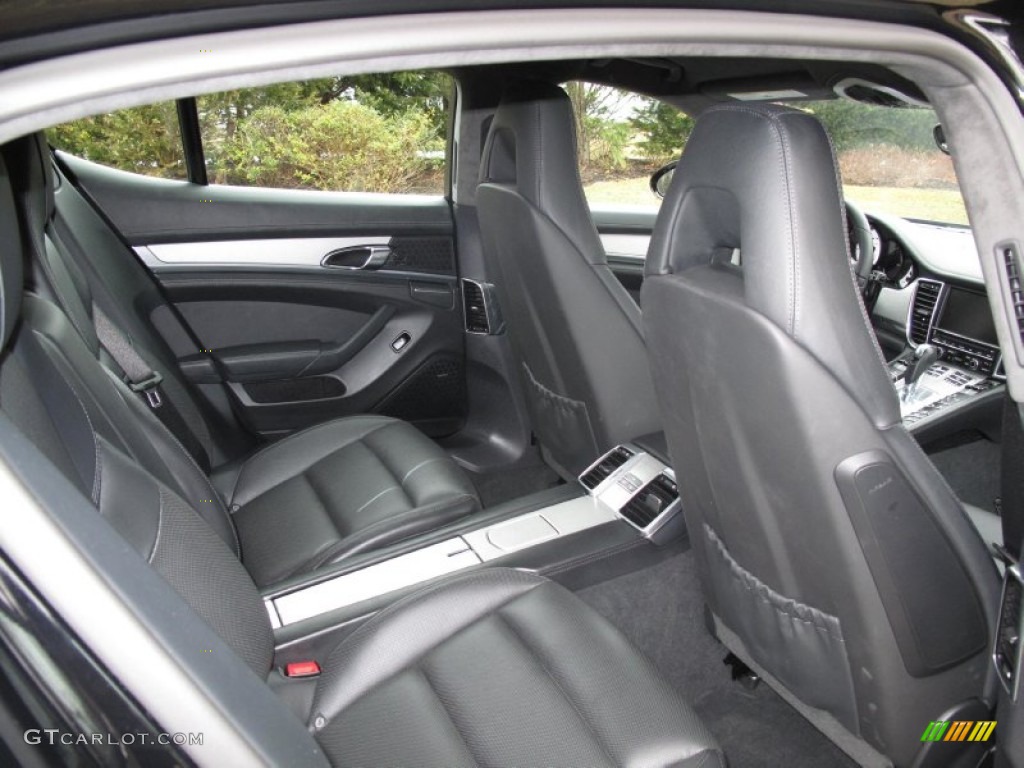 Black Interior 2010 Porsche Panamera Turbo Photo #78333141