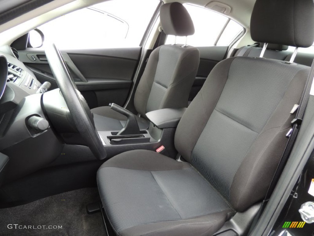 2011 MAZDA3 i Sport 4 Door - Black Mica / Black photo #14