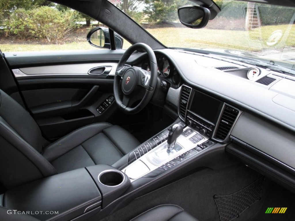 2010 Porsche Panamera Turbo Black Dashboard Photo #78333210