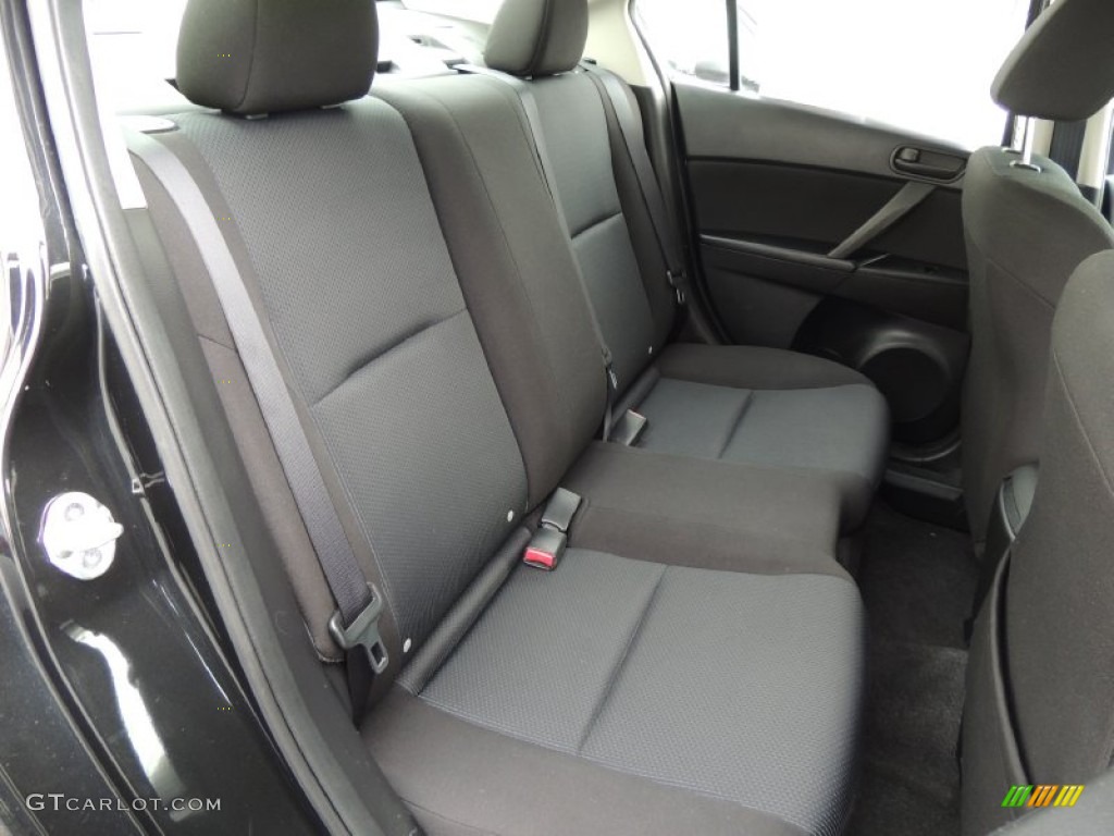 2011 MAZDA3 i Sport 4 Door - Black Mica / Black photo #23