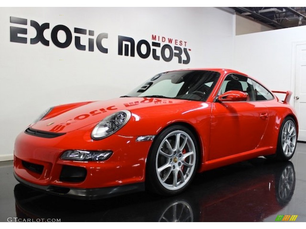 2007 911 GT3 - Guards Red / Black w/Alcantara photo #4