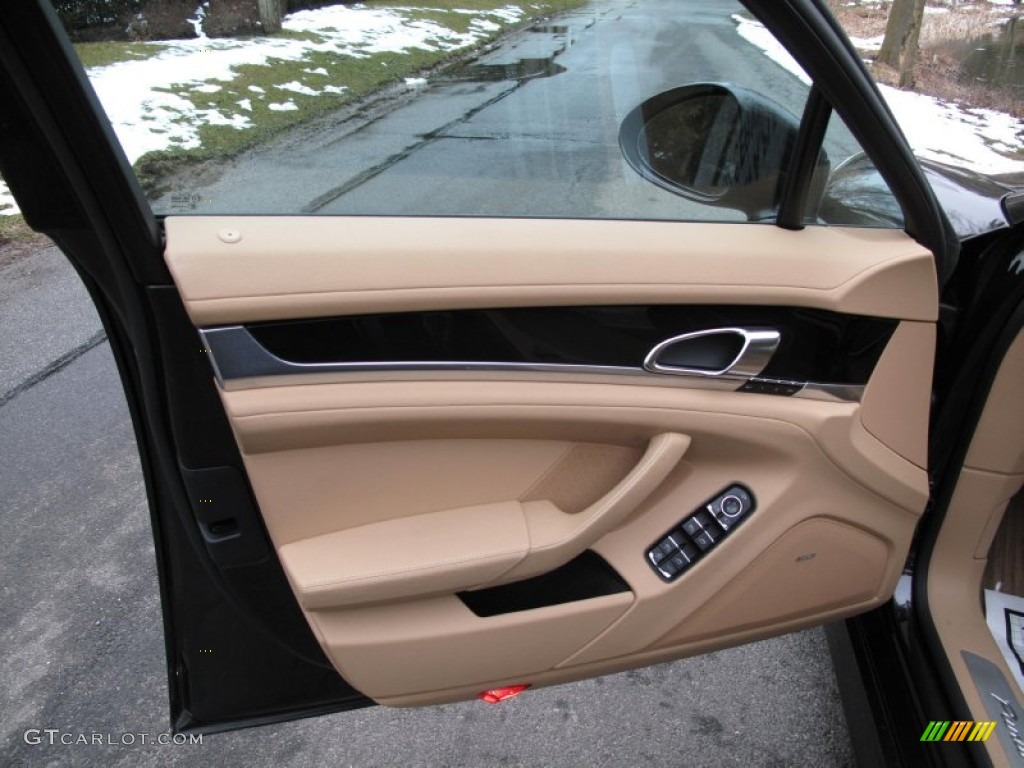 2011 Porsche Panamera 4 Luxor Beige Door Panel Photo #78333495