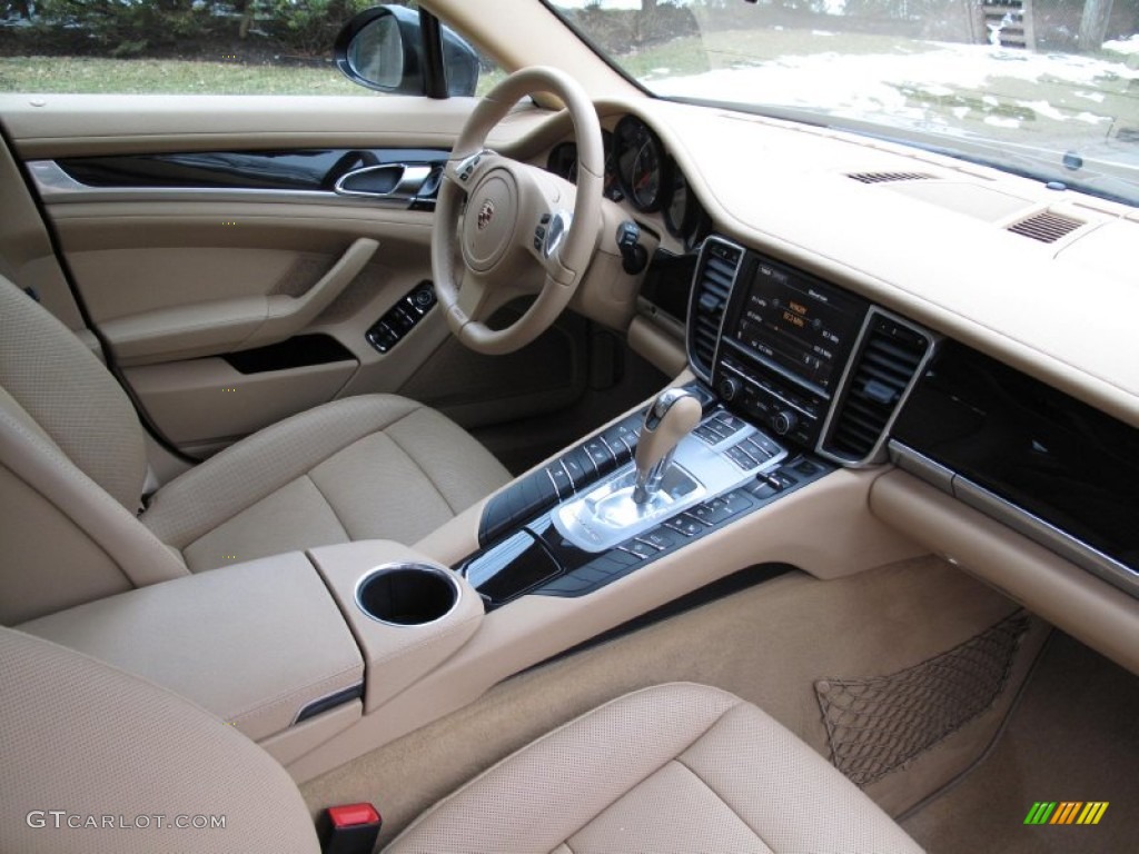 2011 Porsche Panamera 4 Luxor Beige Dashboard Photo #78333596
